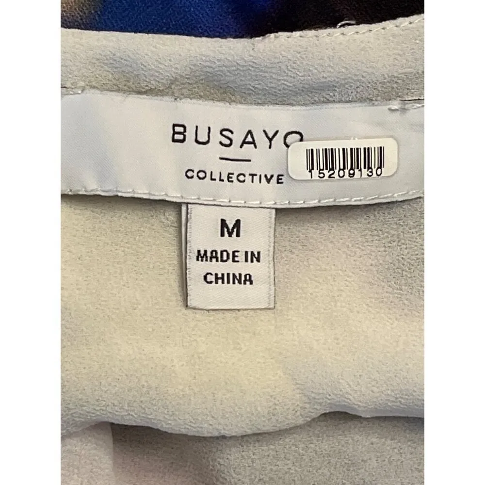 Busayo Collective Tie Dye Midi in Multicolor Medium Womens Womens Long Maxi Gown Black - Image 8