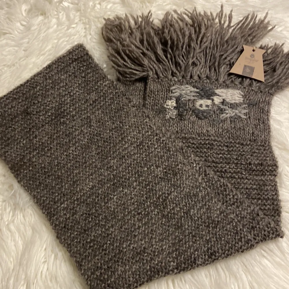 Handmade Real Wool Scarf from Europe long 63” wide 9” brand new with tag - Image 11