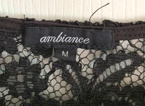 Black lace crop Top Size M - Image 3