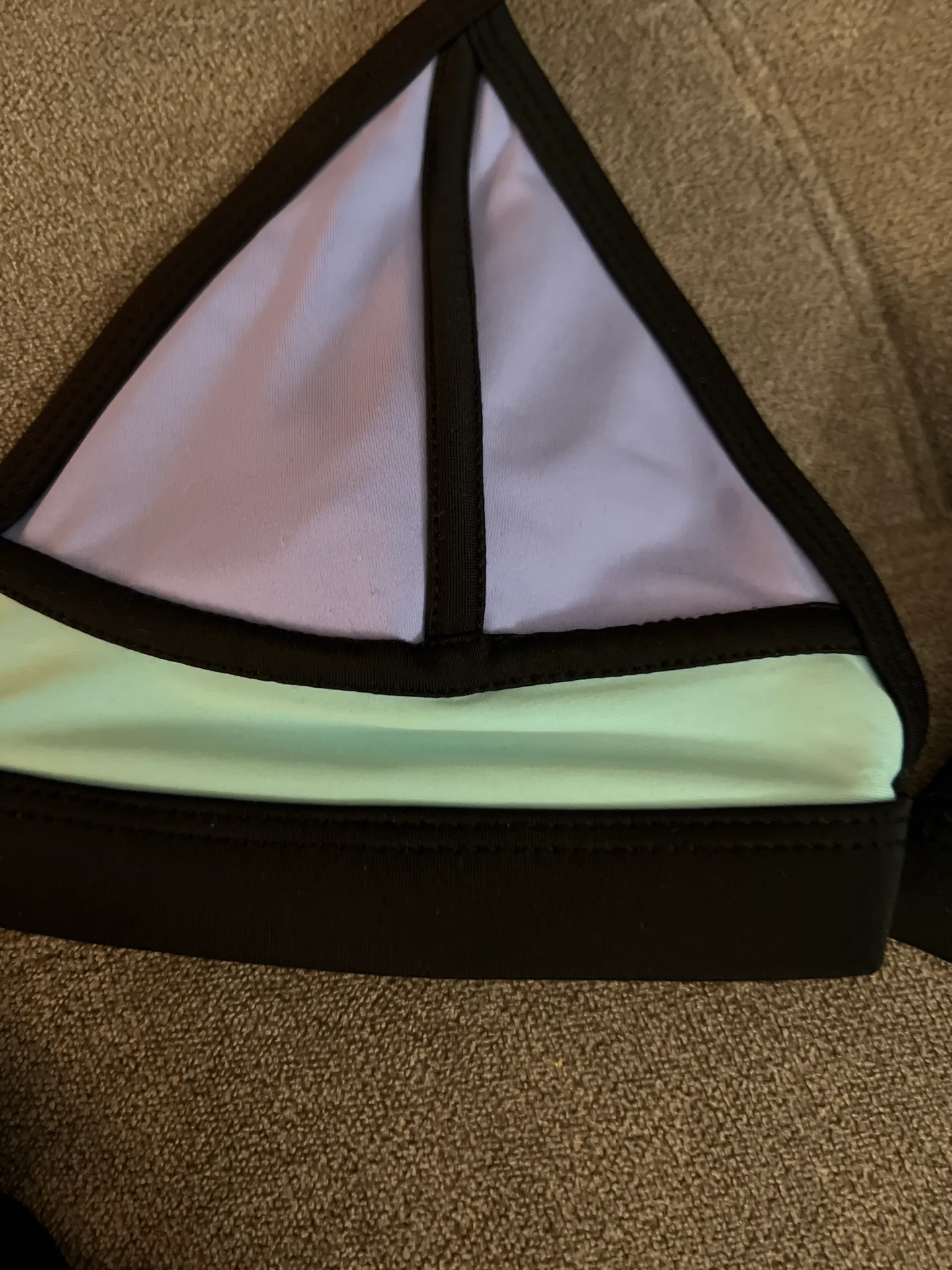 Color Block Swimsuit Bikini Top S/m Multiple - Image 2