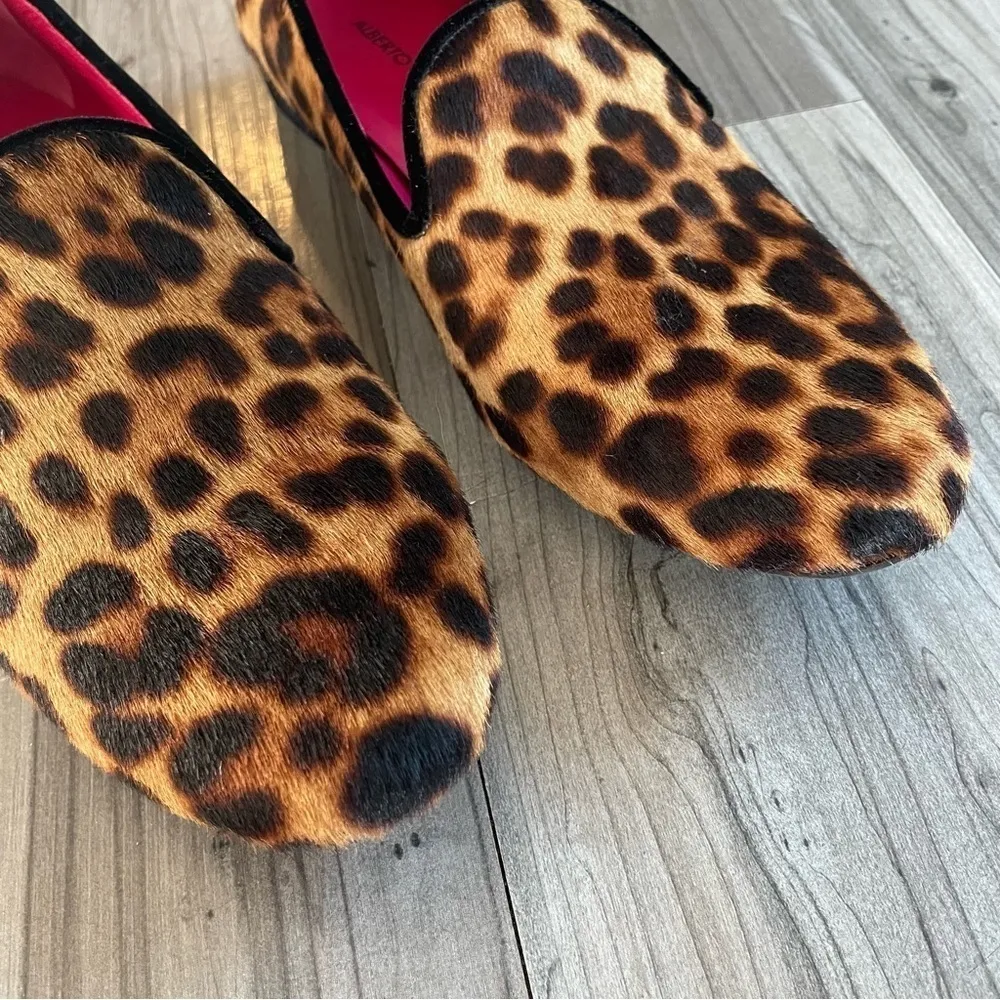 ALBERTO GOZZI Designer Leather Flat Dressy Shoes Size 7.5 - Image 9