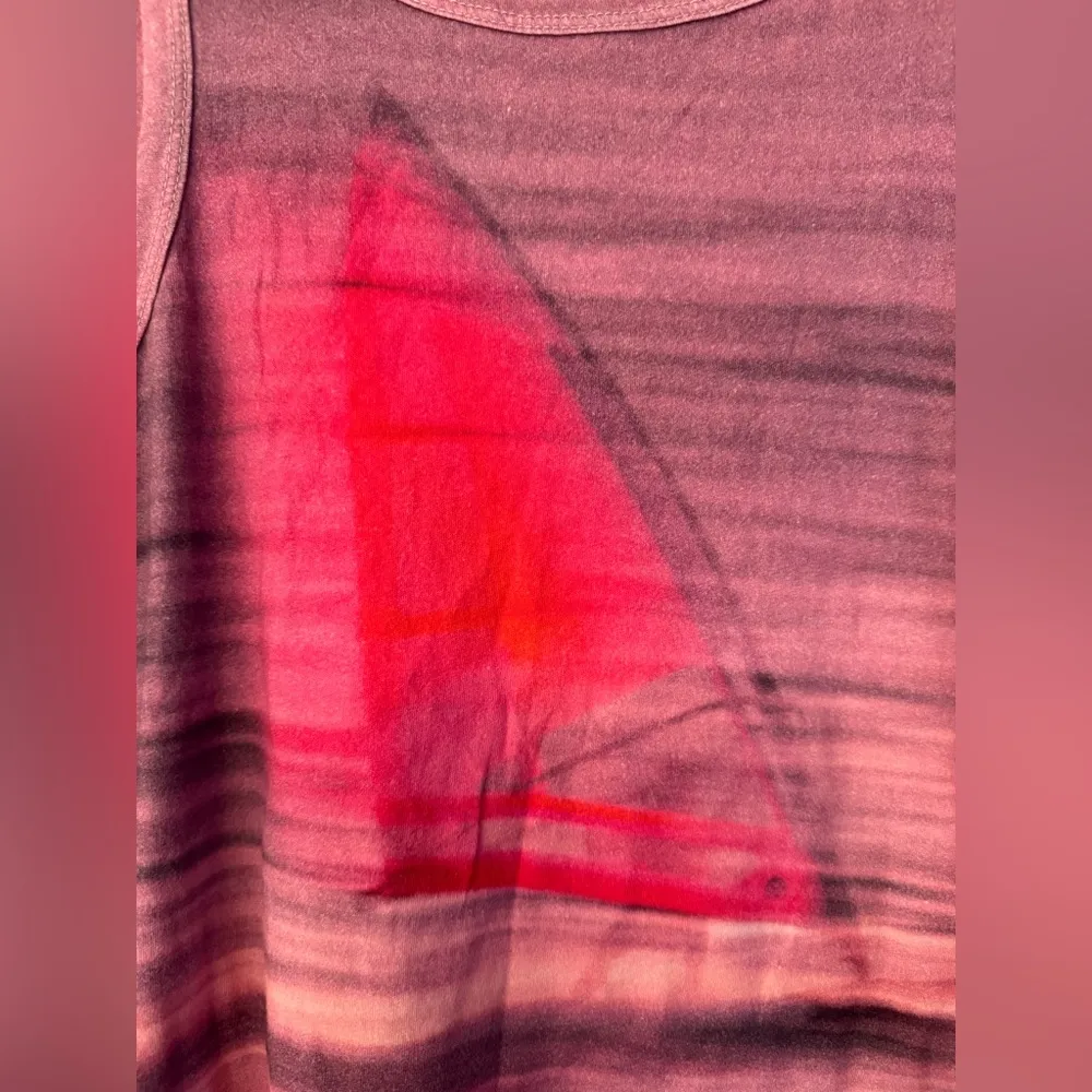 Current Elliott Sail Boat Women’s Pink/Purple Tank Top Size Small - Image 4