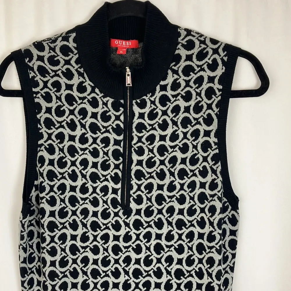 Guess black and gray sleeveless sweater dress woman’s size xtra large - Image 4