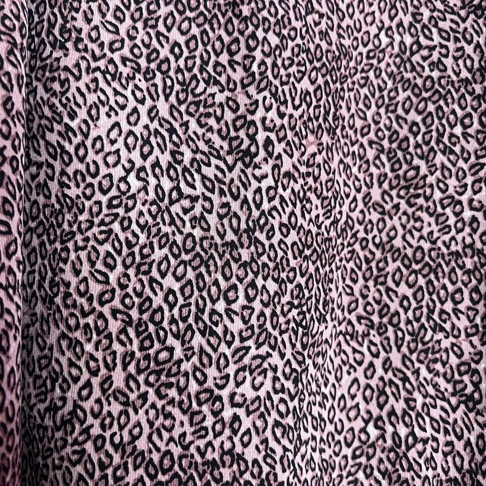 Urban Outfitters Pink Leopard Animal Print Skater Circle A-Line Short Skirt M - Image 5