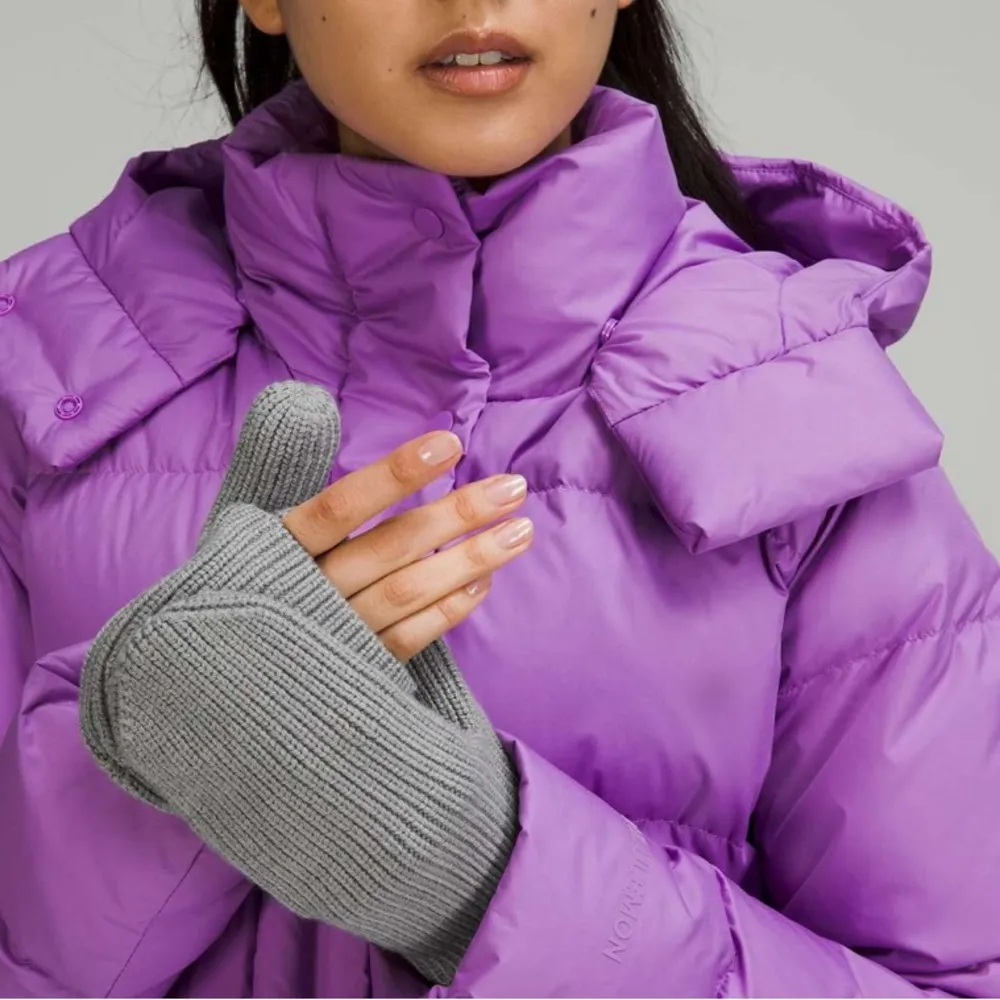 Lululemon Ribbed Merino Wool-Blend Knit Mittens - Image 3