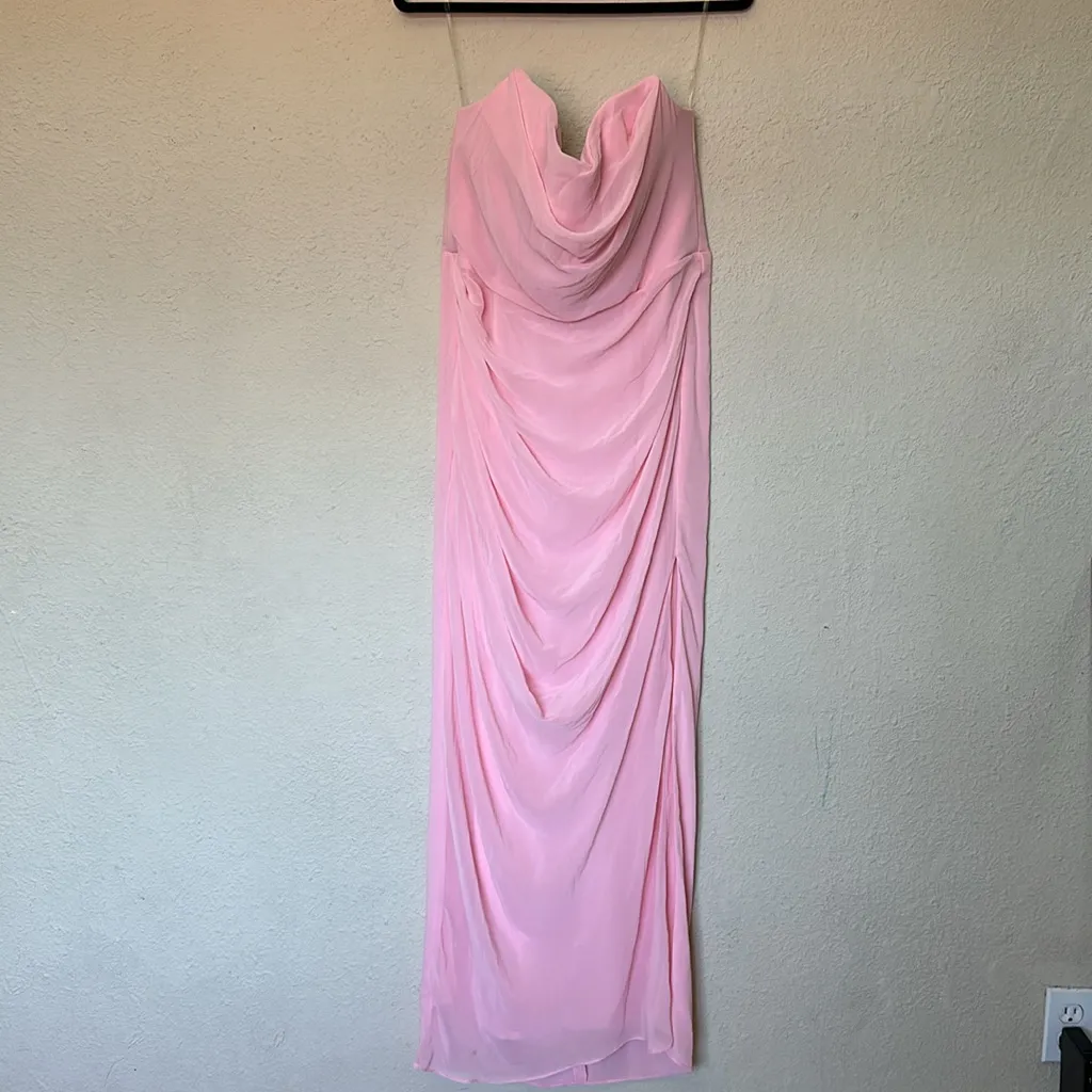 House of CB Adrienne Pink Quartz Strapless Gown NWOT size‎ XL - Image 4