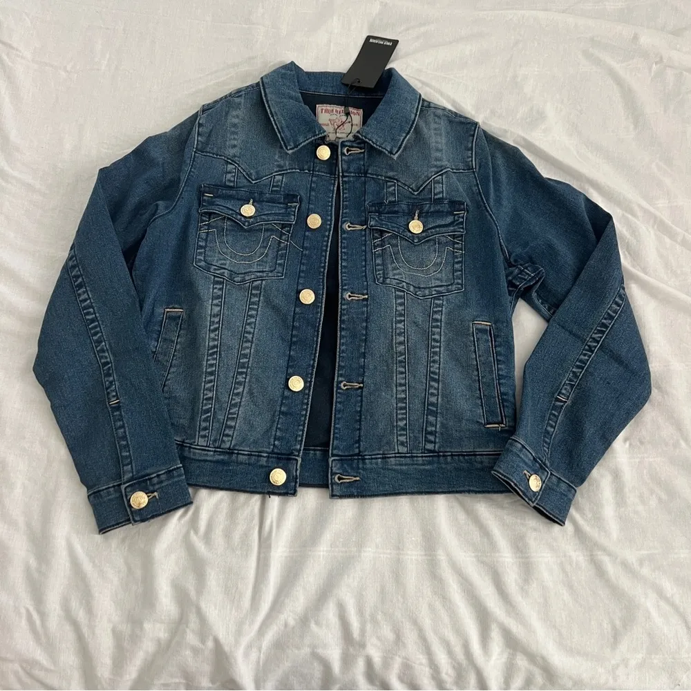 True religion Jesse Single Needle Slim Fit Denim Jacket - Image 2