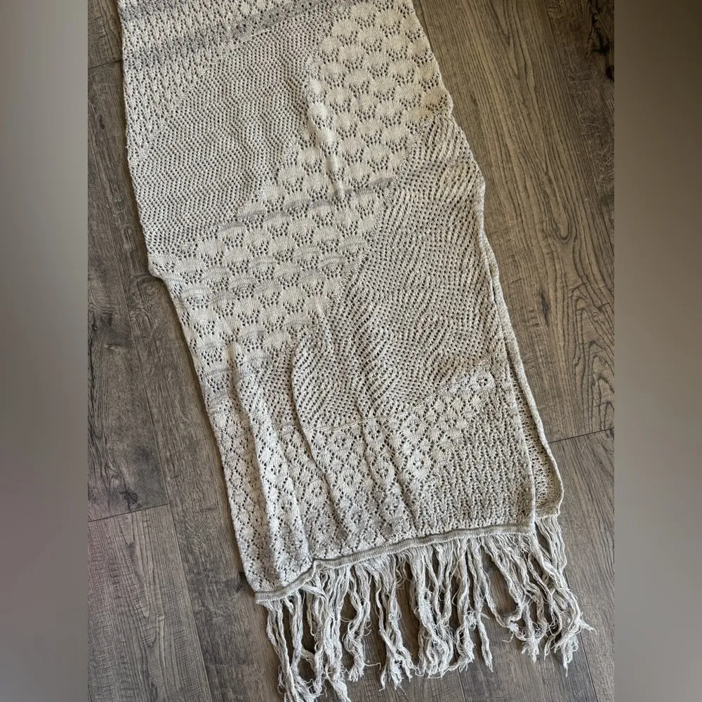 Anthropologie Crochet Fringe Cover Up Maxi Dress- Medium - Image 2