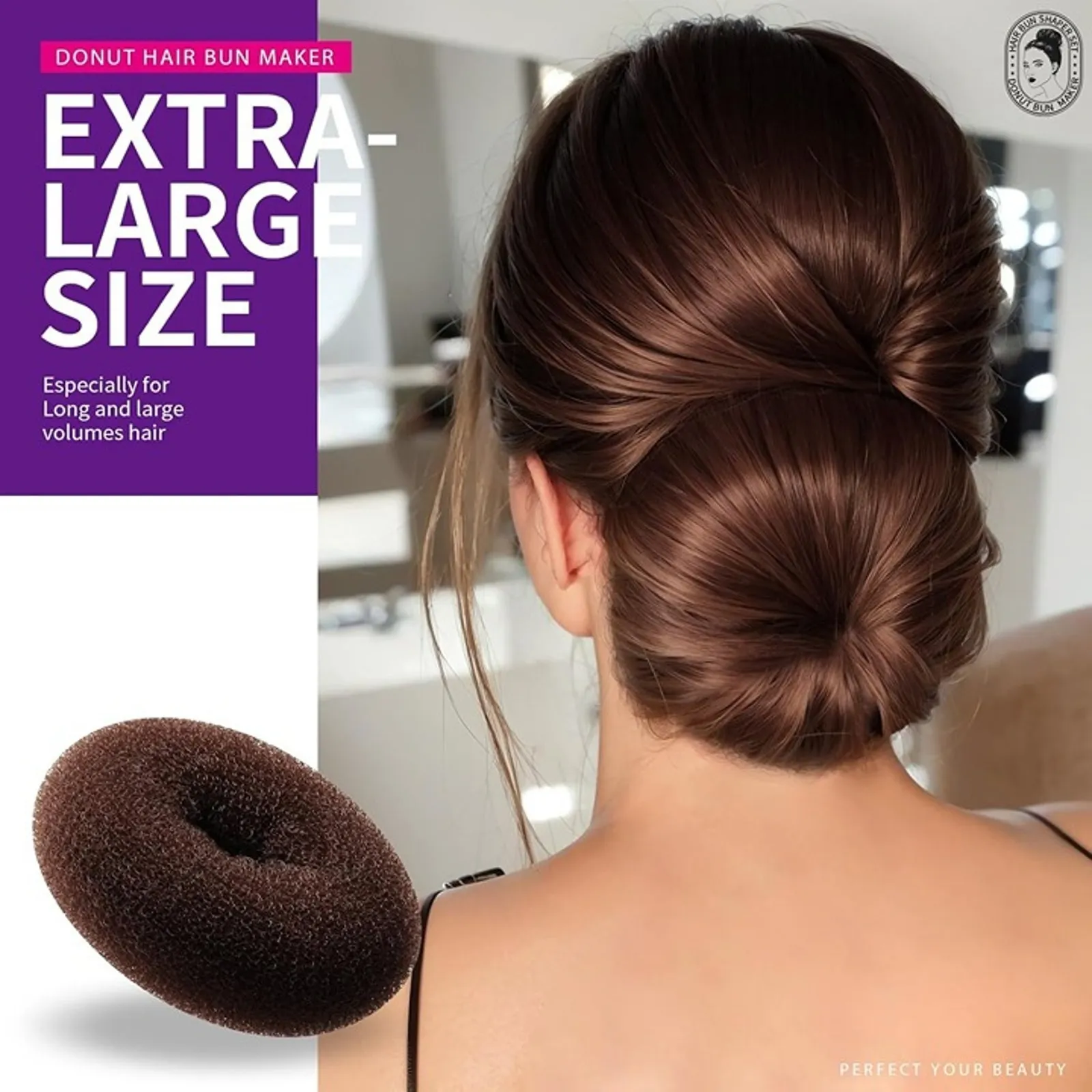 Donut Hair Bun Maker Set - Image 7