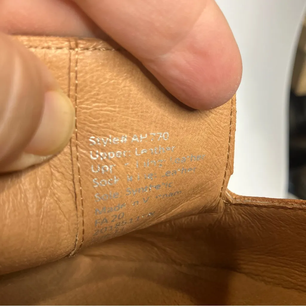 Madewell The Frances skimmer leather loafers cognac women’s size 11 contemporary - Image 10