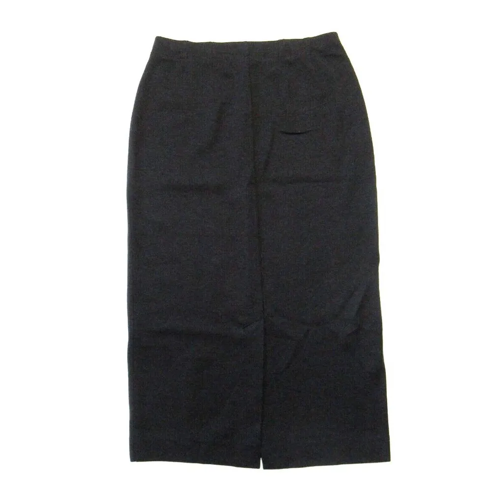 NWT Eileen Fisher High Waisted C/L Pencil Midi in Charcoal Tencel Ponte Skirt XS - Image 5