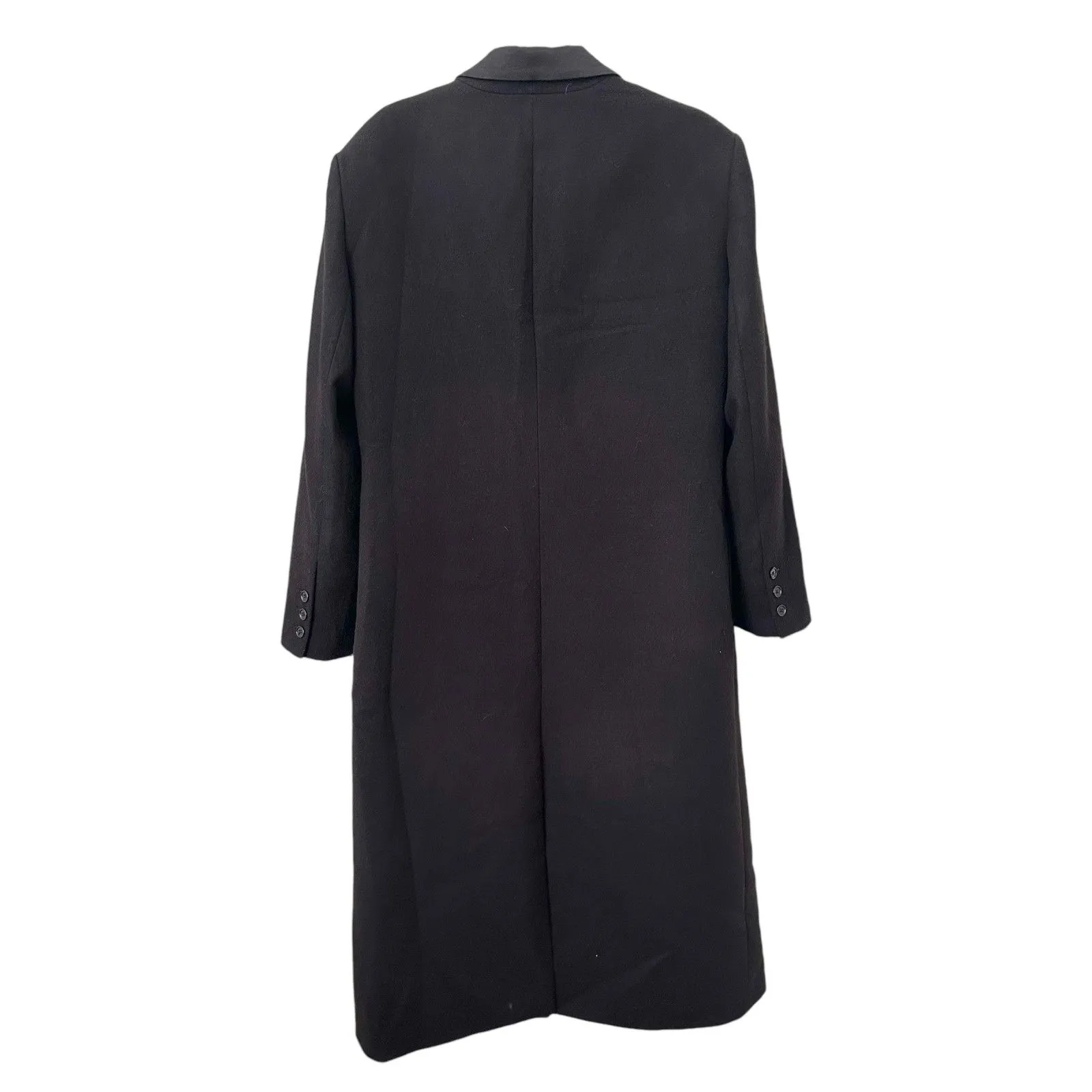 SAINT ART‎ Toby Tuxedo Oversized Overcoat Black Sz Medium - Image 4