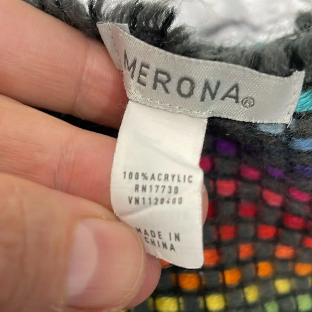 Scarf Rectangular Rainbow Weave Warm Soft - Image 10