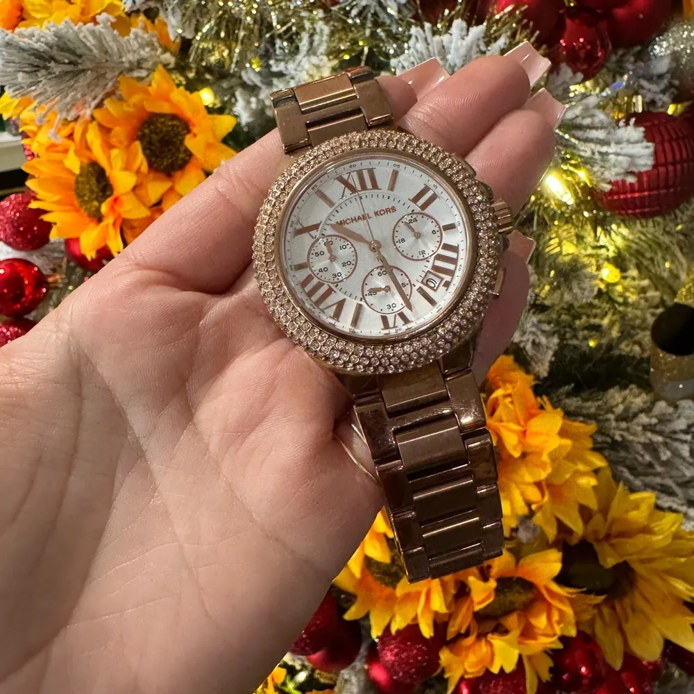MICHAEL KORS chronograph rose gold watch ✨ - Image 9