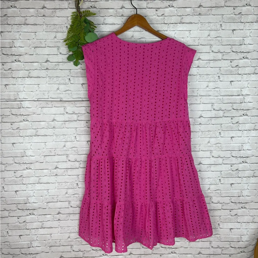 Andree by Unit Barbie Pink Eyelet Tiered Dress - Image 5
