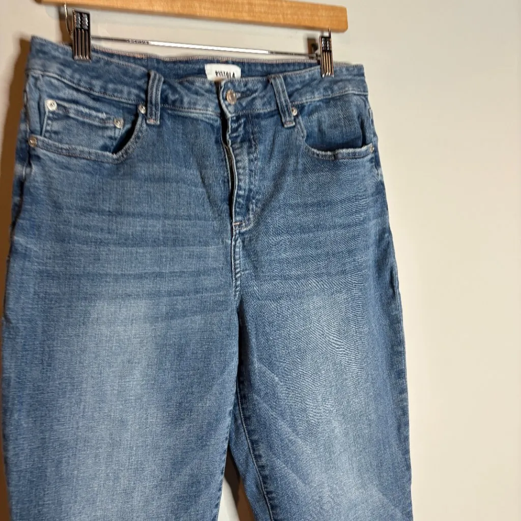 Pistola raw hem cropped jeans - Image 2