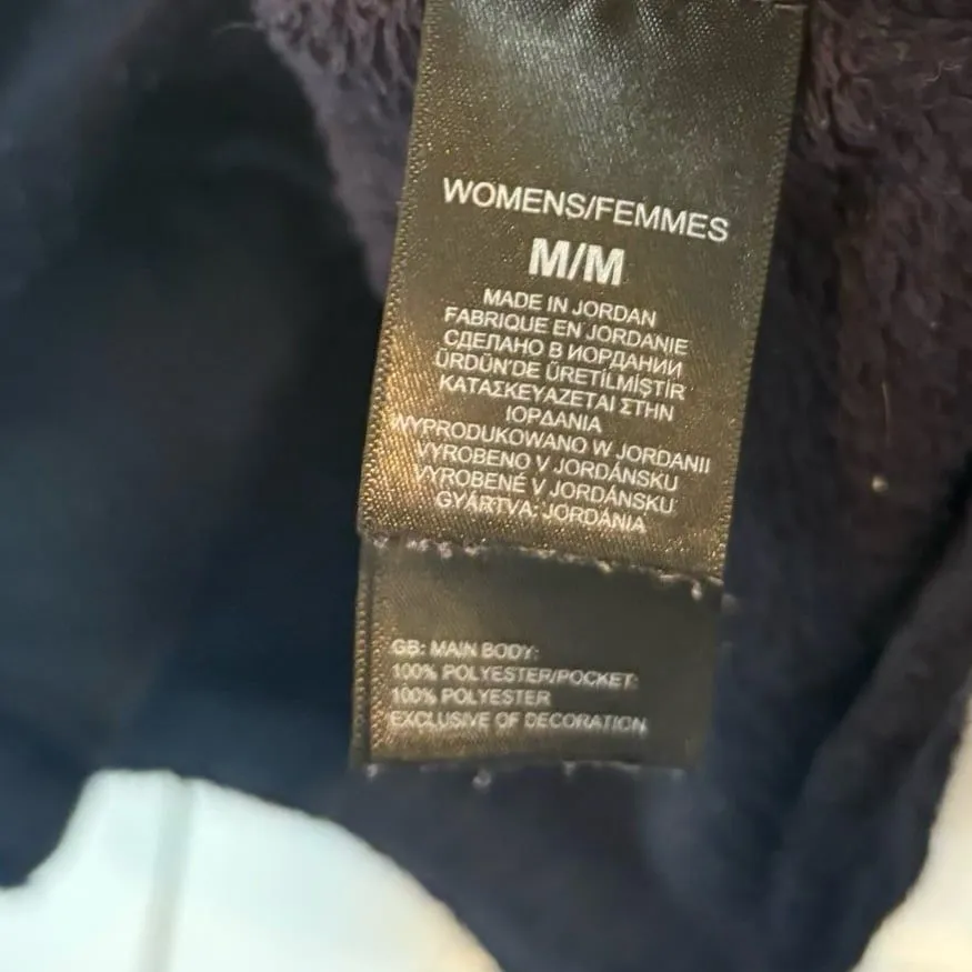 The North Face Navy Fleece Zip Up Jacket Size Medium - Image 10