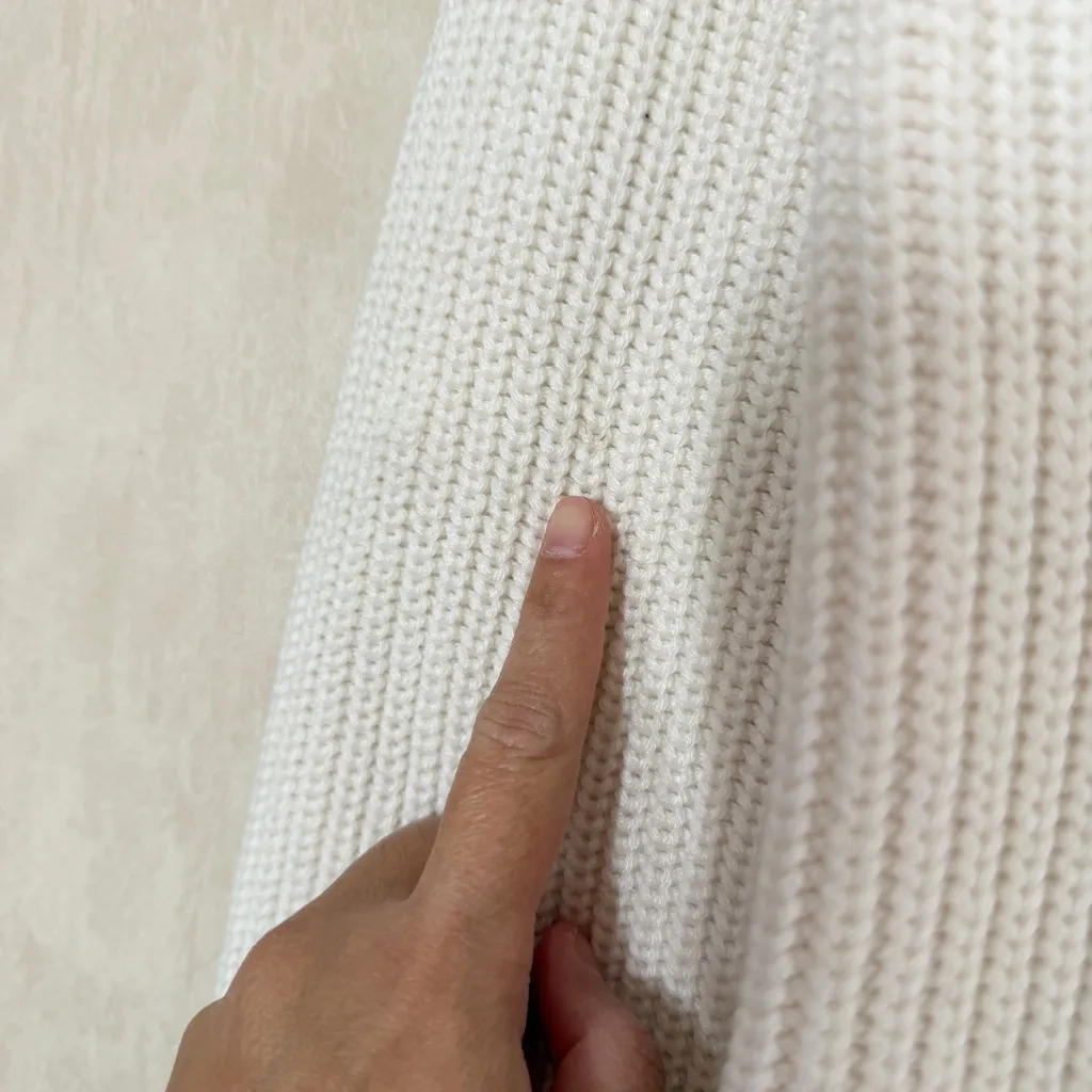 English Factory Contrast Piping Quarter Zip Knit Sweaters V-Neck Oversize XS - Image 14