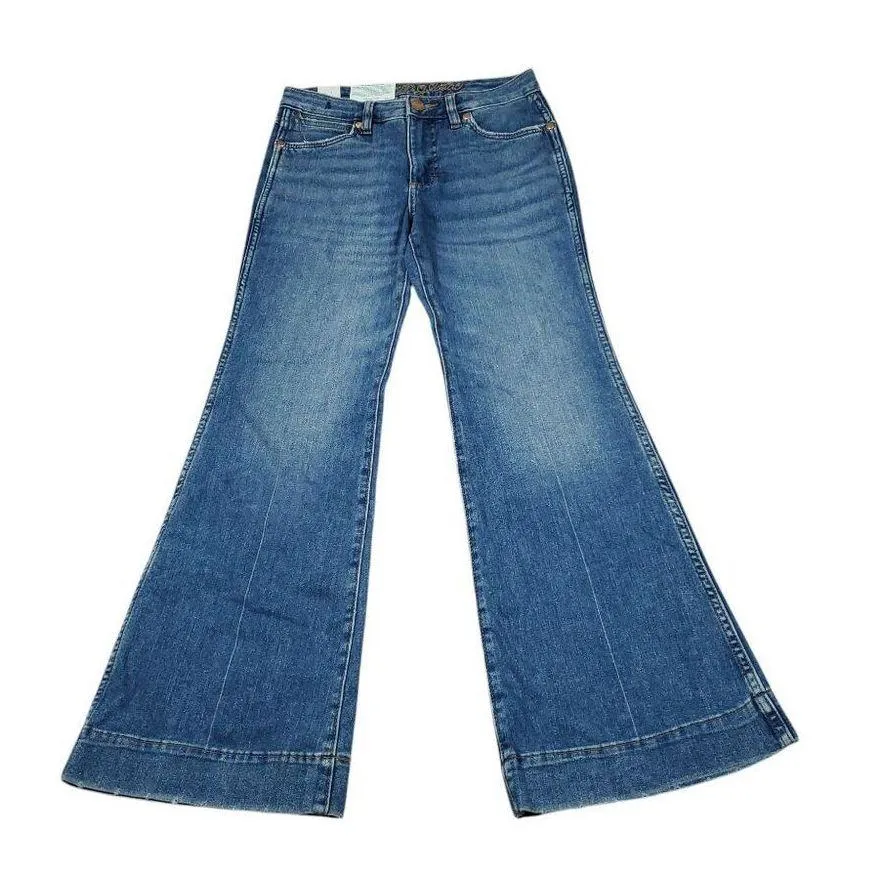 Wrangler Retro Bailey High Rise Trouser Boot Bootcut Jeans Blue Size 27 x 30 - Image 2