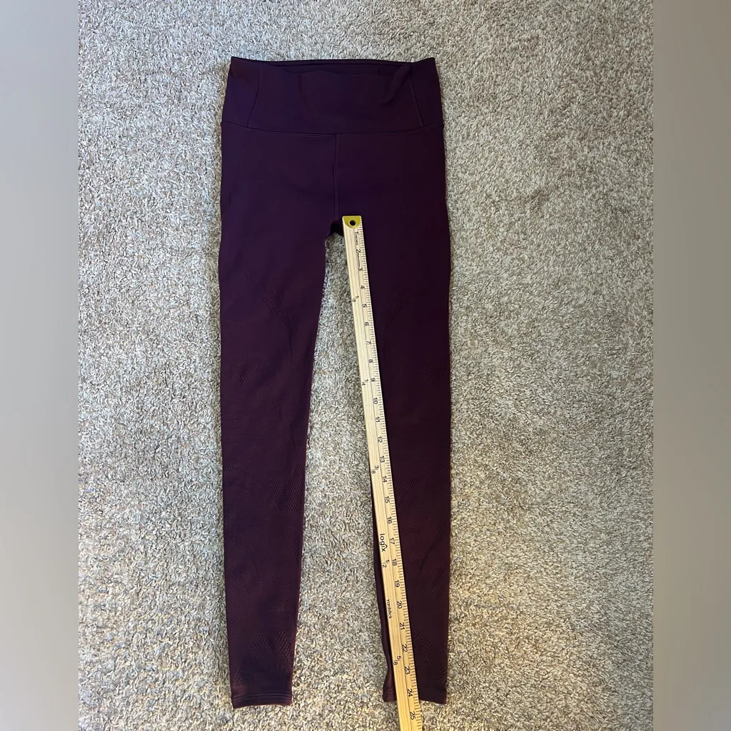 Lululemon Athletica Women Dark Purple  leggings Size 6 - Image 5