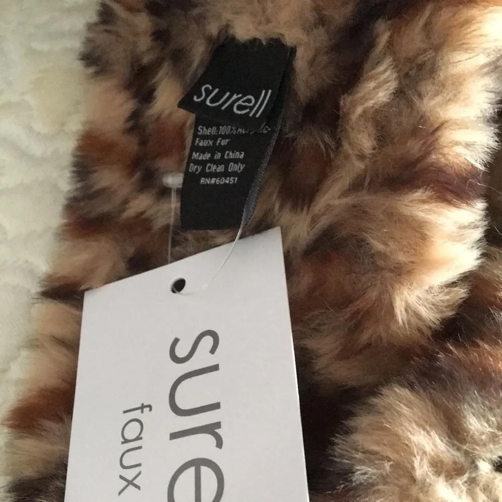 New Warm Leopard Faux Fur Headband - Image 2