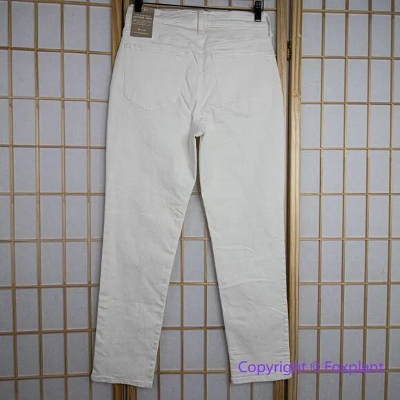 NEW Madewell The High-Rise Perfect Vintage‎ Jean in Tile White, 28 - Image 9