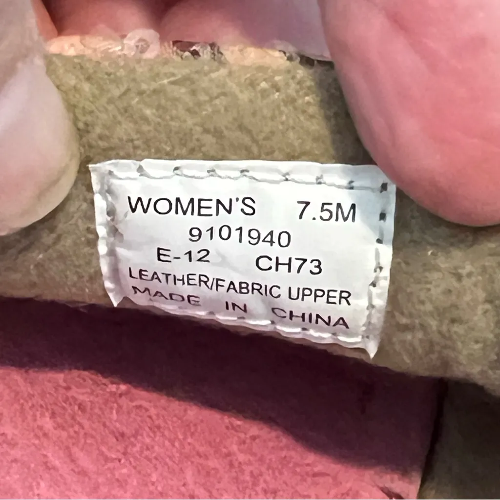 Sperry Top Sider Boat Shoes Angelfish Pink Plaid Leather Women’s Size 7.5M - Image 9