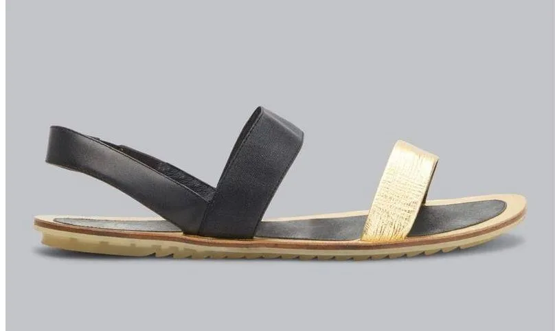 ✨Eileen Fisher Fete Flat Sz 9.5 Sandal in Italian Metallic Leather✨ - Image 2