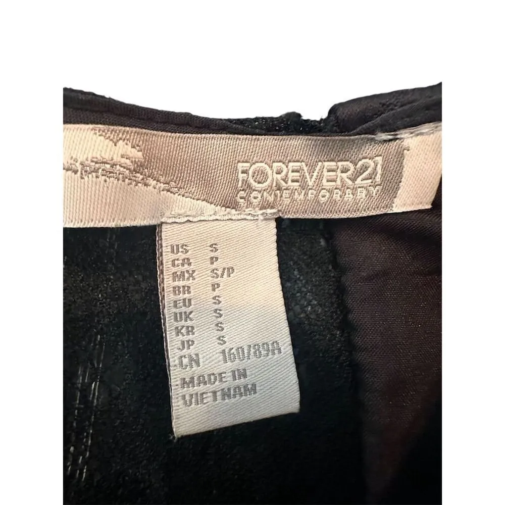 Forever 21 Women's Black Lace Skater Dress Sleeveless Size S - Image 9