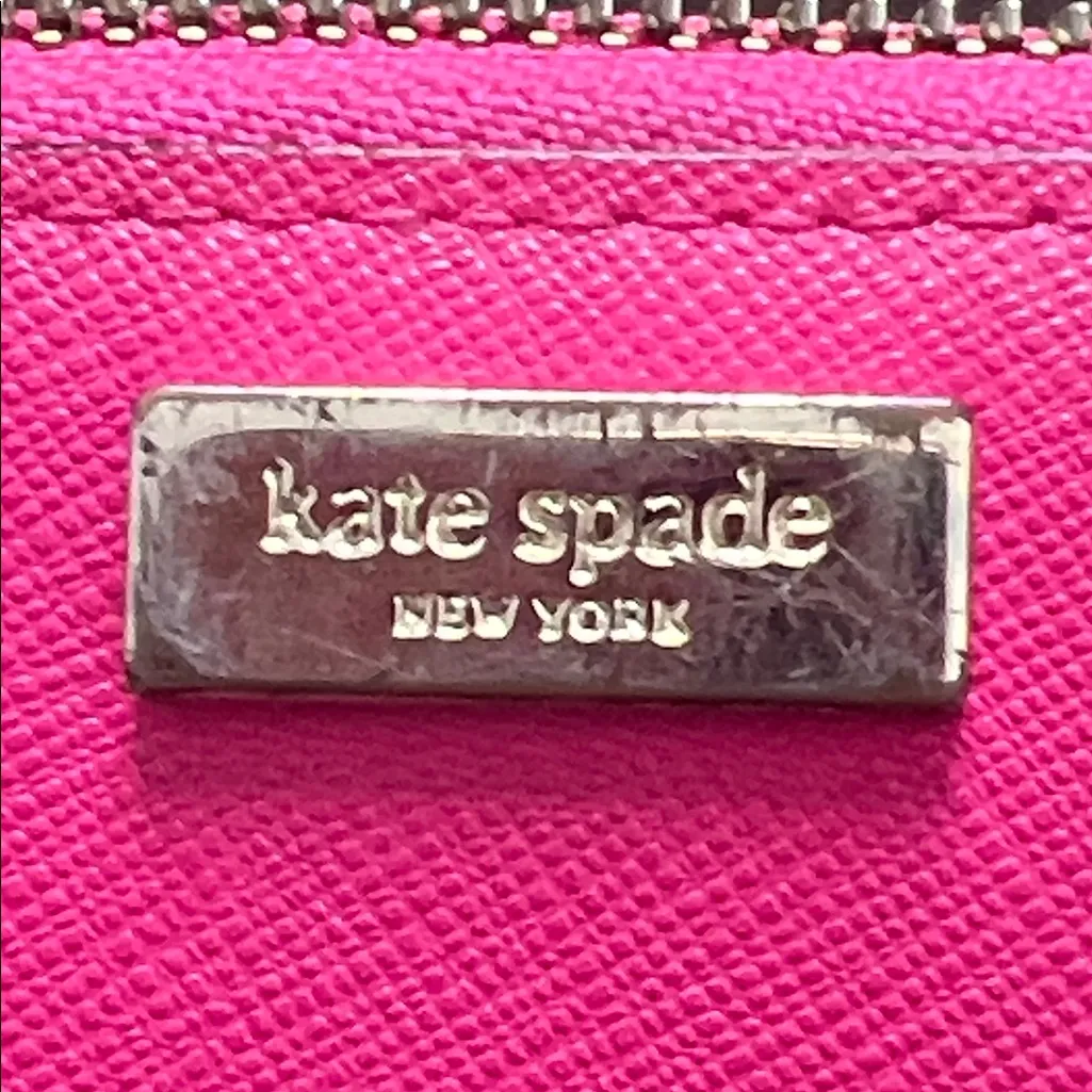 Kate Spade Fuchsia Zip-Around Wallet - Image 2