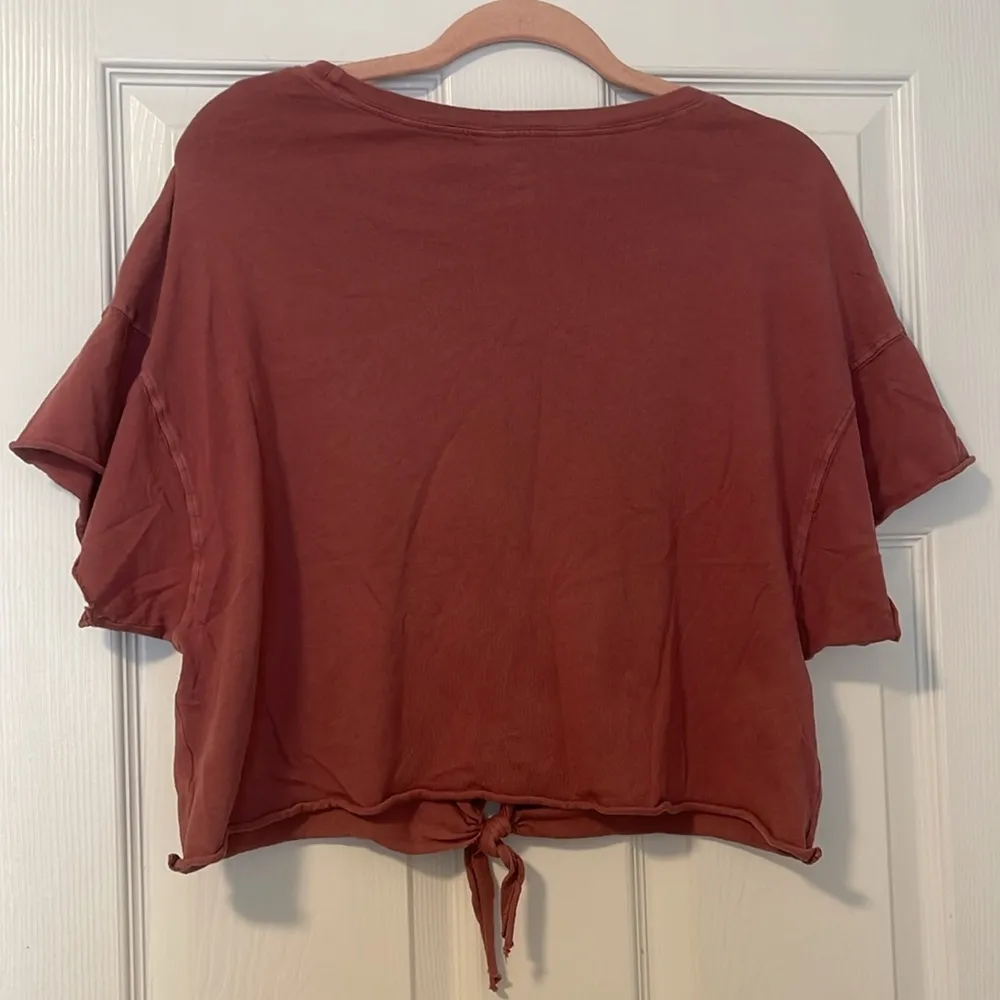 offline cropped tie front shirt - Image 2
