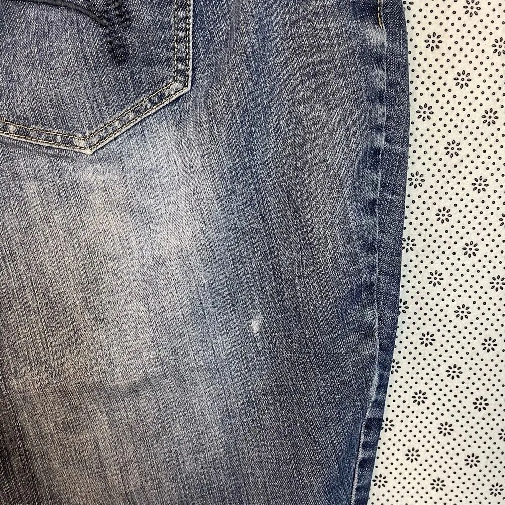 Fashion Bug Bootcut Jeans 20 Petite High Rise Stretch Denim Classic Wash - Image 5