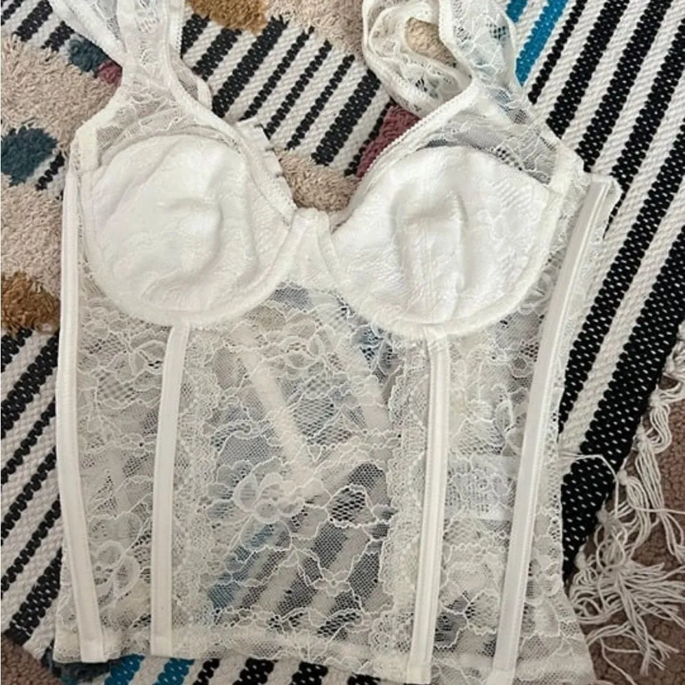 Edikted small white corset top - Image 2