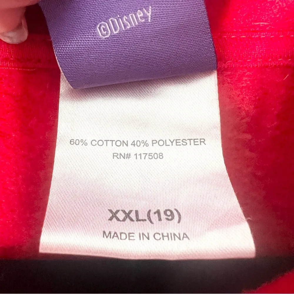 Disney Merry Stitchmas Juniors Pullover Hooded Fleece Sweatshirt Hoodie Size XXL - Image 9