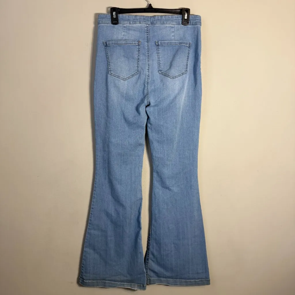 Altar'd State Kane High Rise Flare Denim Jeans Women's 31 Medium Wash 70s Retro - Image 8