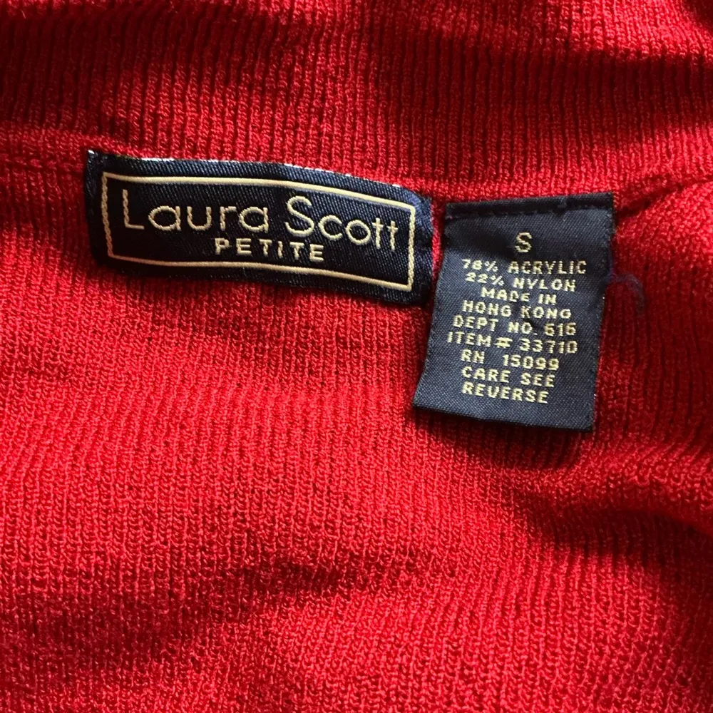 Vtg 90s striped cardigan Red - Image 2