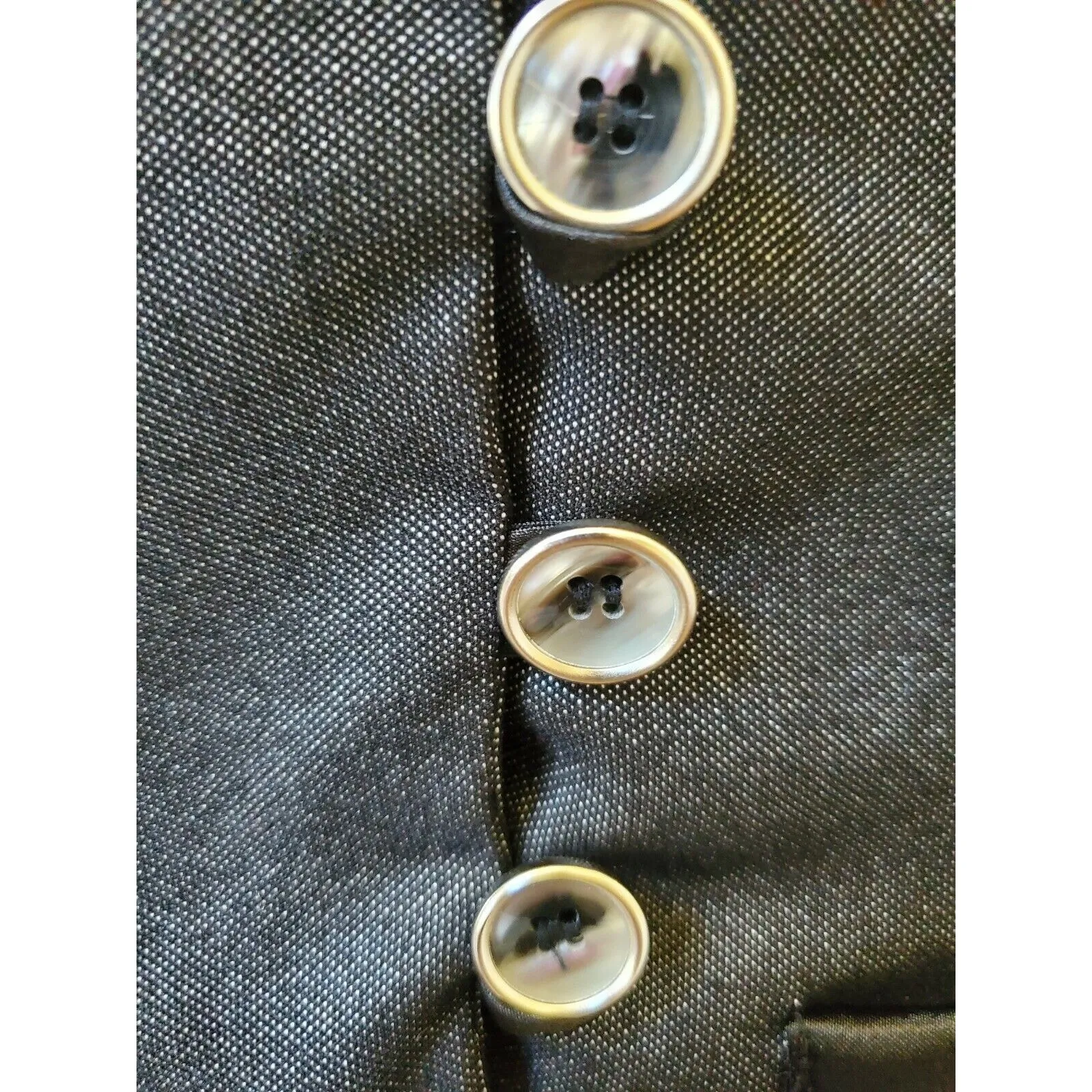 Zinc Womens Gray and Black Blazer Jacket Wear to Work Career Sz S - Image 2