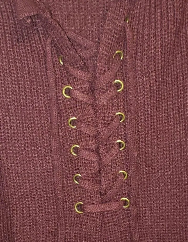Entro lace up sweater. (#626) - Image 2