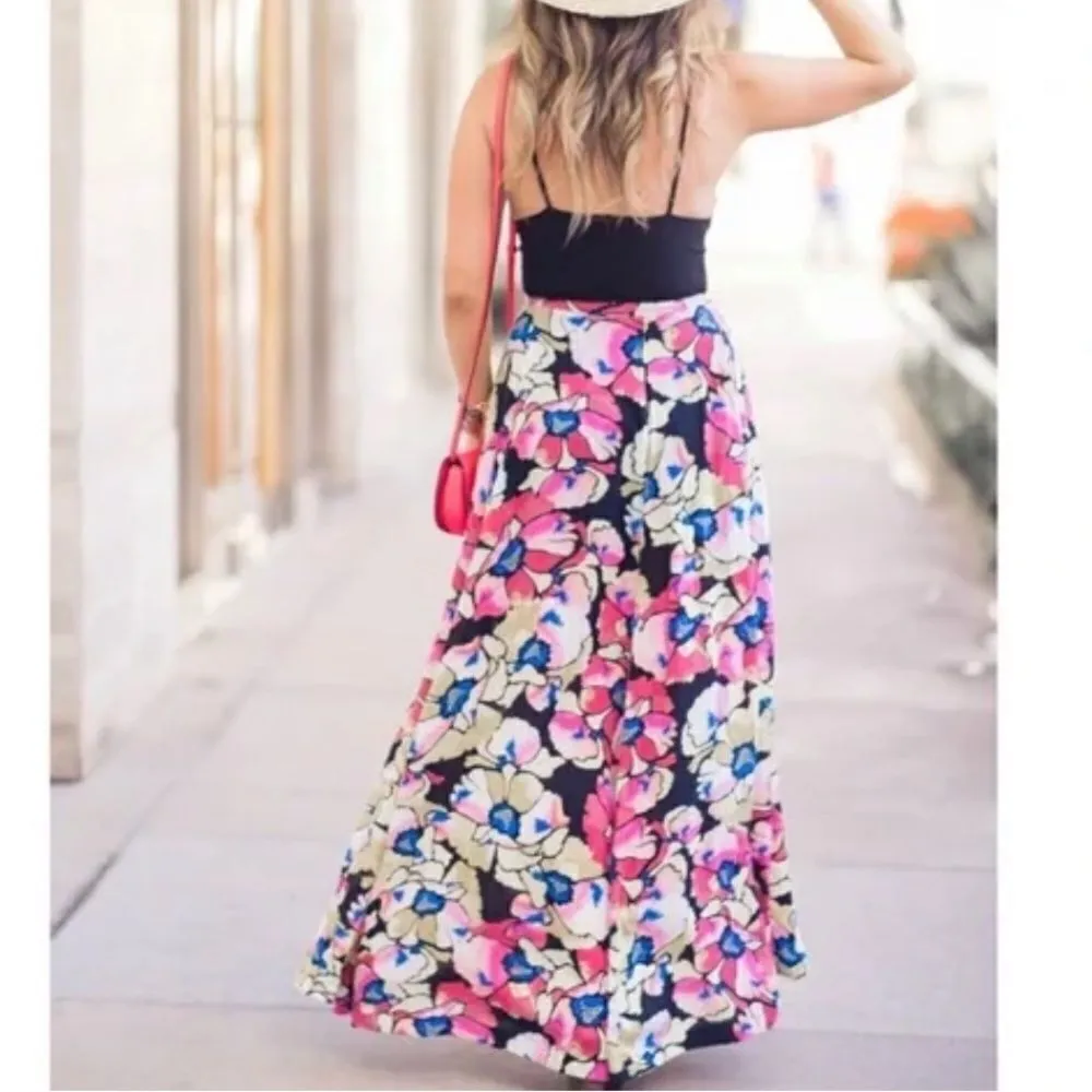 Free People Hot Tropics Maxi Skirt in Multicolor Floral Print 2 - Image 2