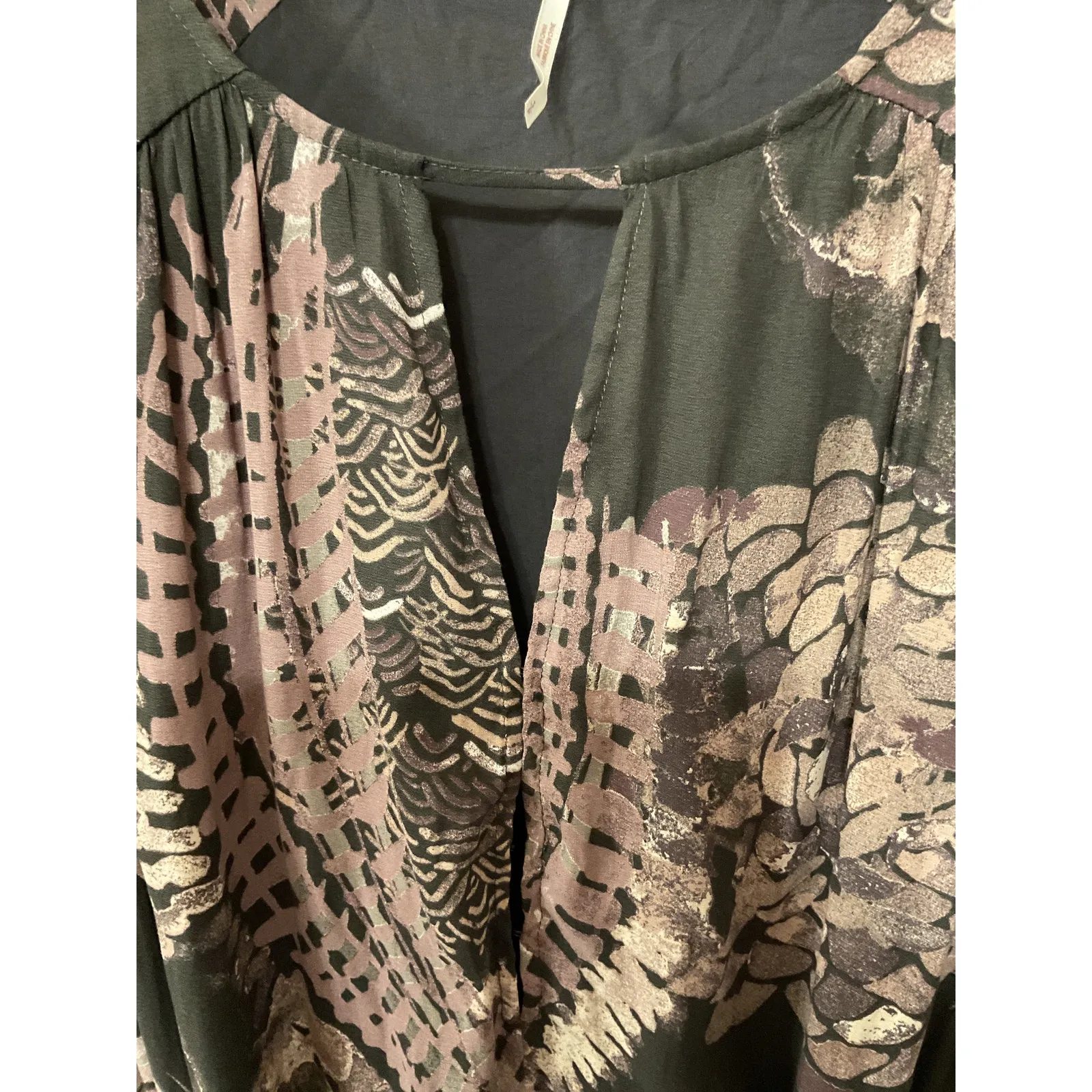 Free People Out of the Woods Maxi Floral Boho Rocker Hippie Chic Dress, S - Image 8