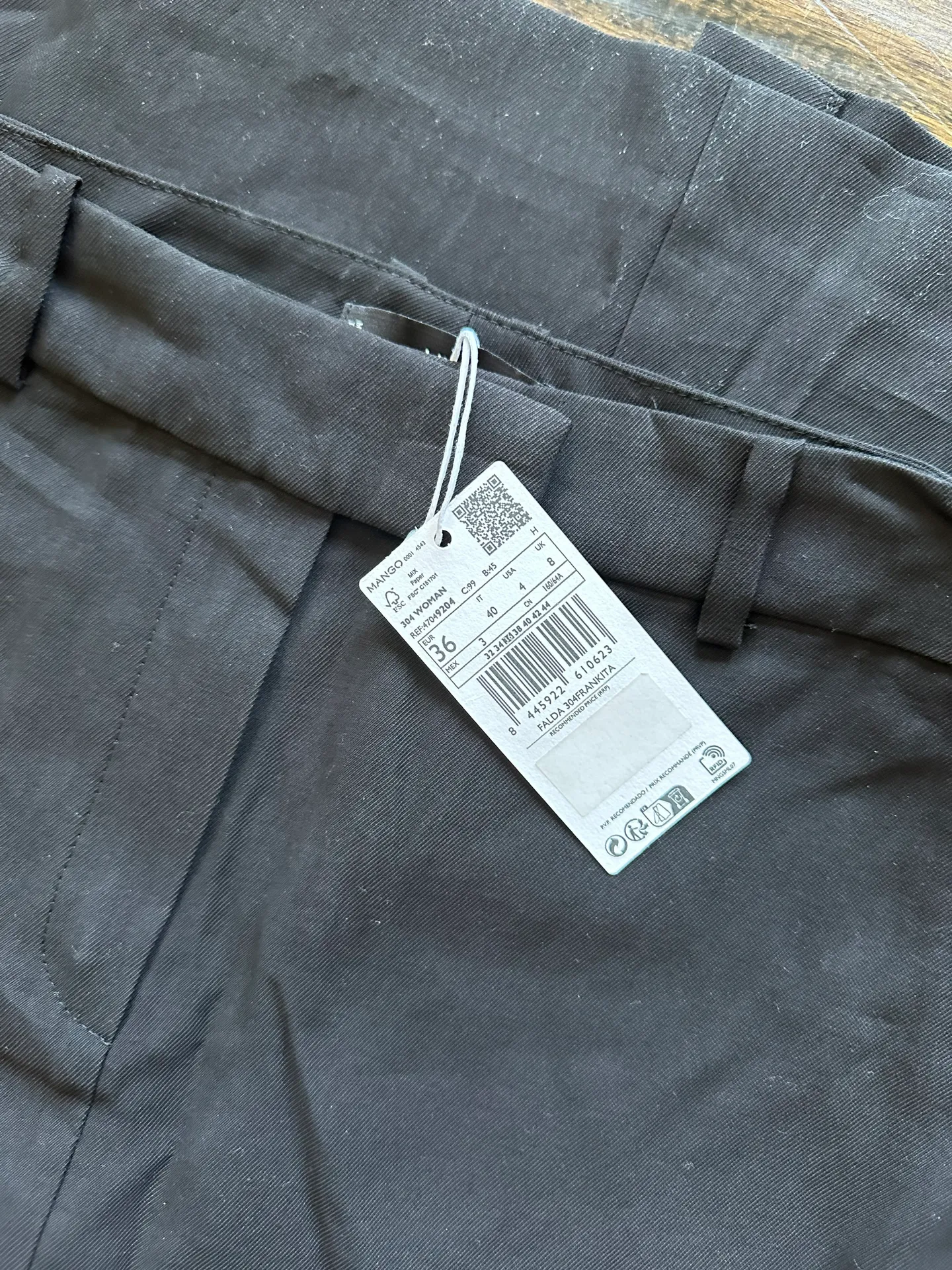 Mango Tailored Skirt - Black - Image 6