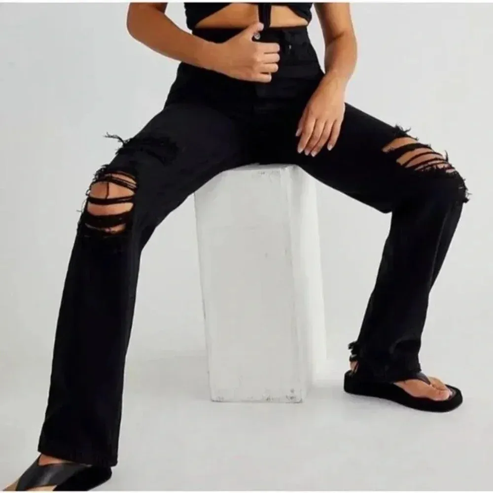 We The Free CRVY‎ Straight Shooter Jean in Saturated Black - Size 30 - NWT - Image 2