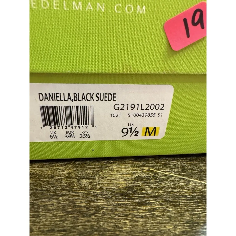 Sam Edelman Daniella Block Heels Size 9.5 Black Suede Party Cormal Strappy Shoes - Image 11