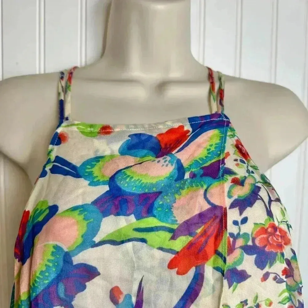 Anthropologie Maeve floral strappy crossover front top size XS M24 - Image 5