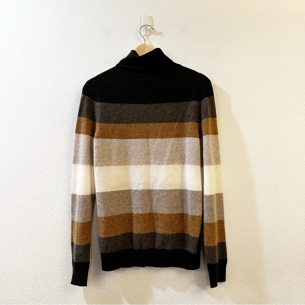 Charter Club Cashmere Striped Turtleneck Pullover Sweater Size Small - Image 6