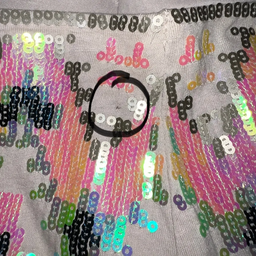 EXPRESS 🦎Multicolor Aztec Print Sequin Chic Mini Skirt🌵 - Image 6