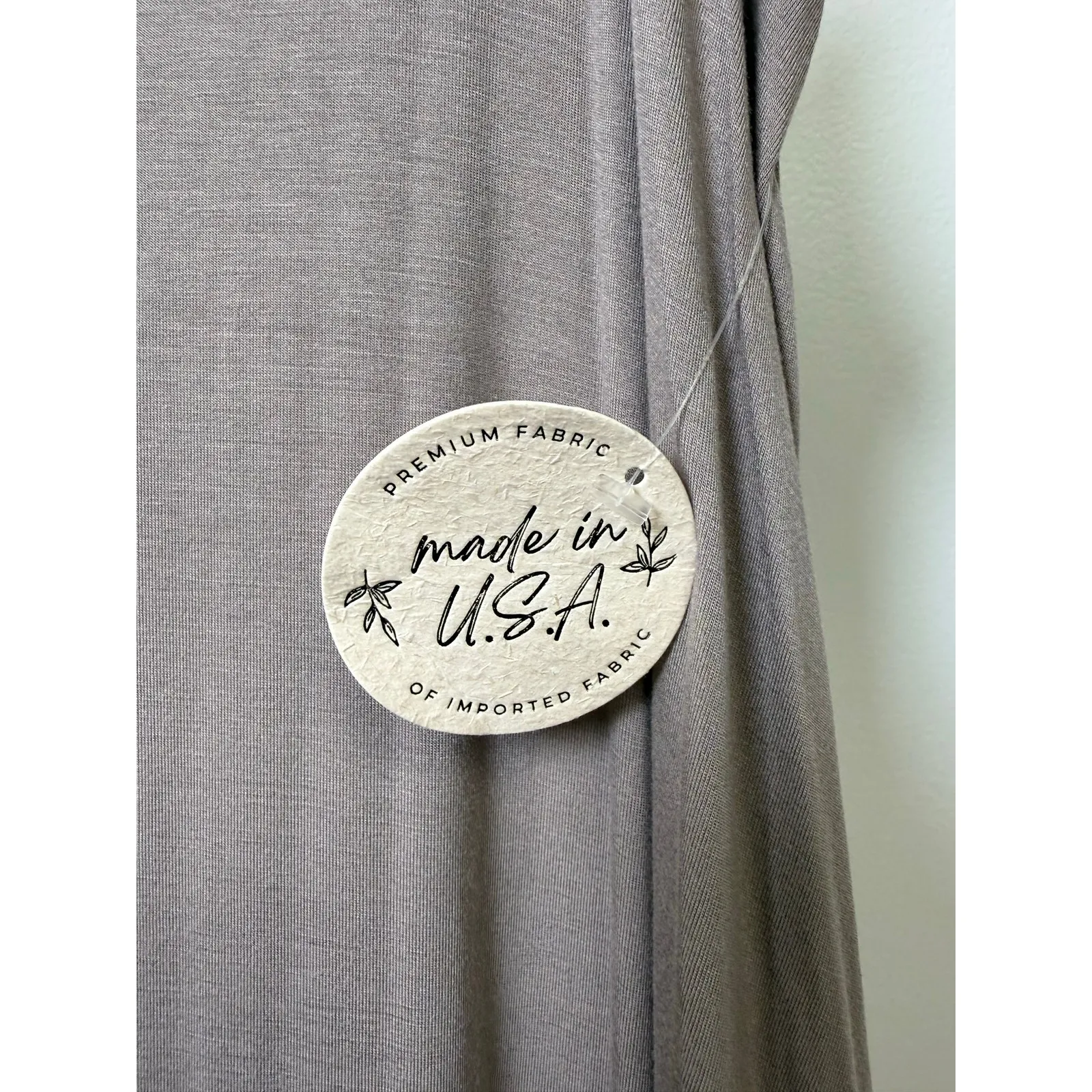 Taupe Flowy Maxi Dress – Spaghetti Strap – Boho/Resort Style - Image 4