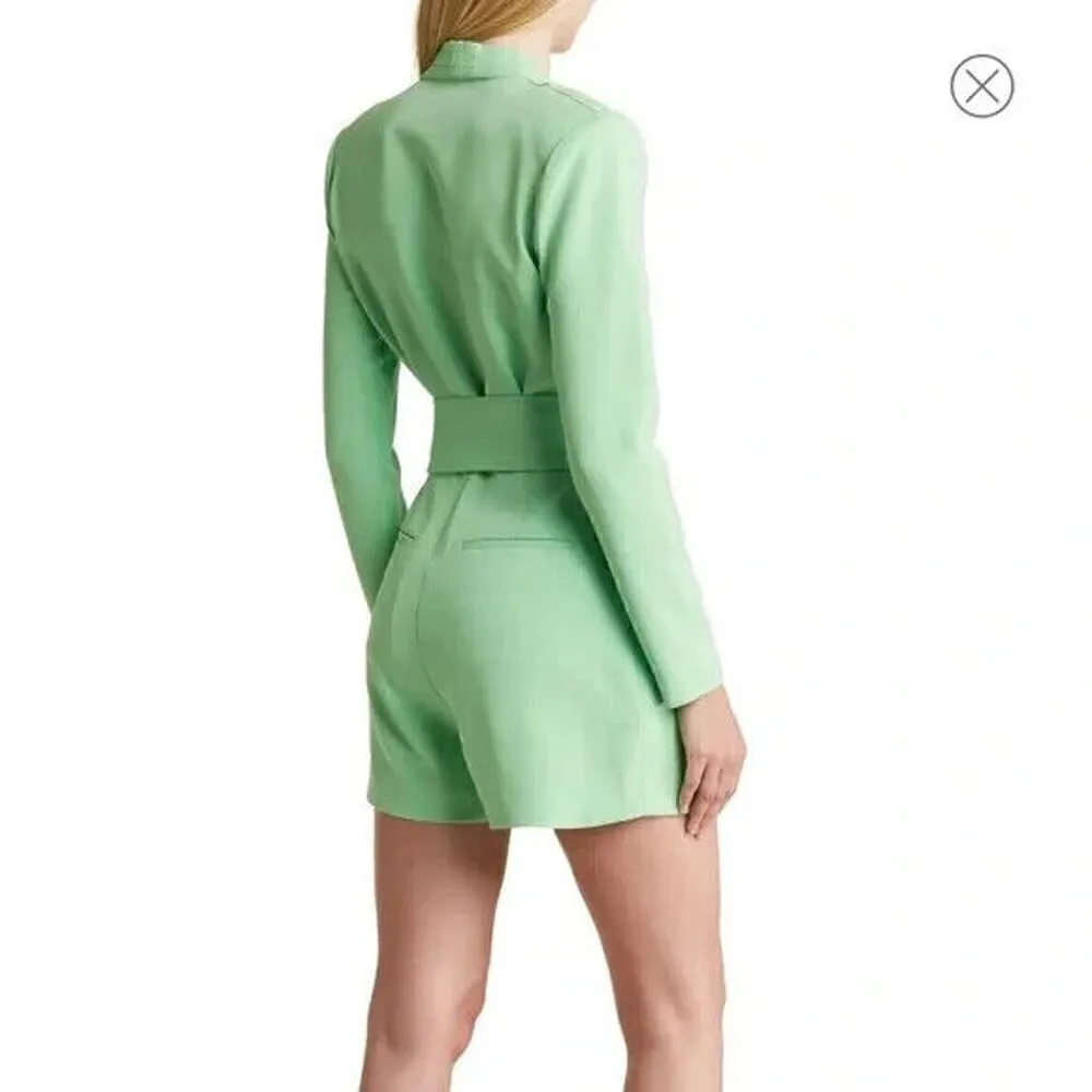 ALC Heston Blazer Romper Long Sleeve Women's No Belt Green Size 4 - Image 2