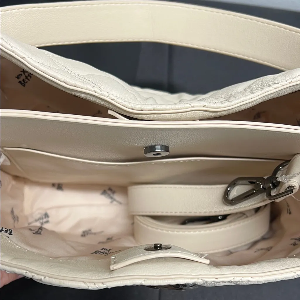 Betsey Johnson | XO Wally Quilted Shoulder Bag w/ Crossbody Strap - Image 6