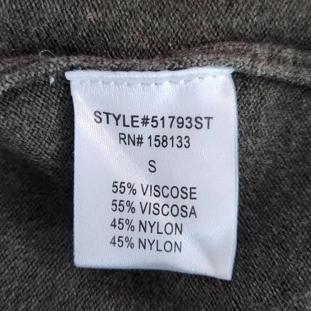 Pink Clover Army Green Cardigan Sweater Size Small NWOT Dark Green Cardigan - Image 7